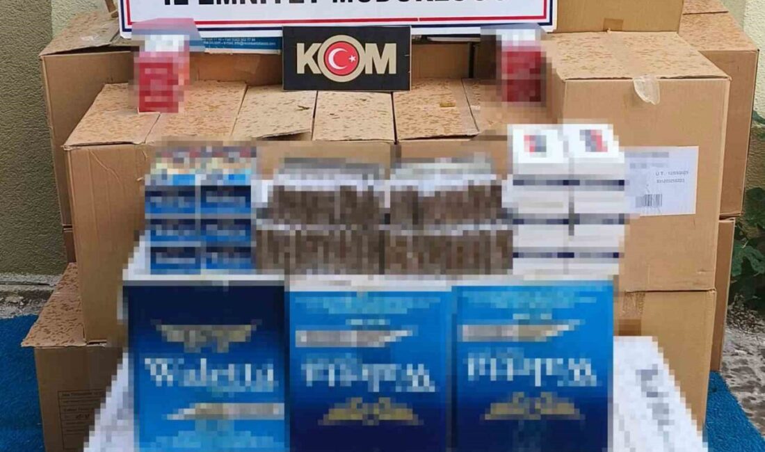 Tekirdağ’ın Çorlu ilçesinde düzenlenen operasyonda 299 bin 200 adet boş