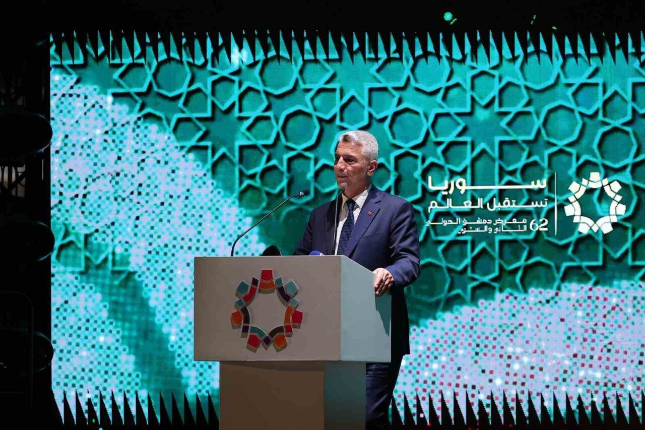 Ticaret Bakanı Ömer Bolat, 62. Şam Uluslararası Fuarı’nın açılışında, “Suriye