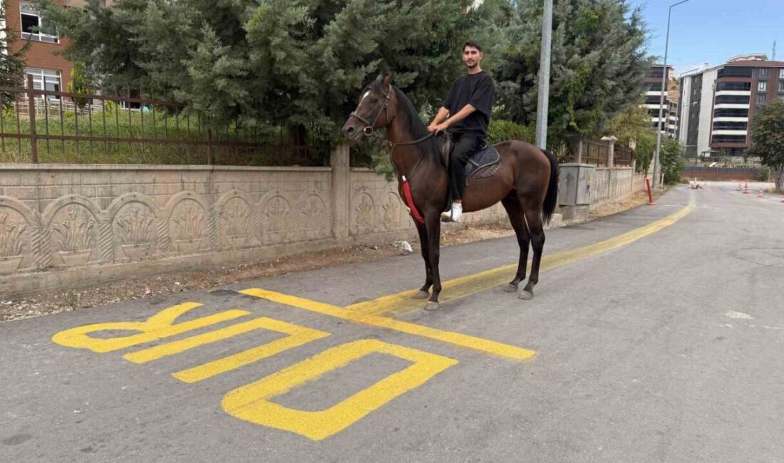 Tokat’ta motosiklet ehliyeti sınavında elenen genç heyecanını yenmek için parkuru