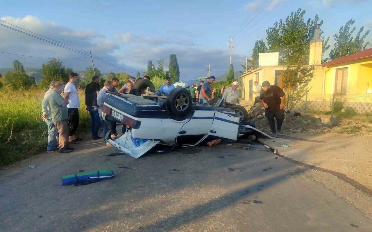 Tokat’ta kaza sonrası otomobilin ters döndüğü kazada 1 kişi yaralandı.