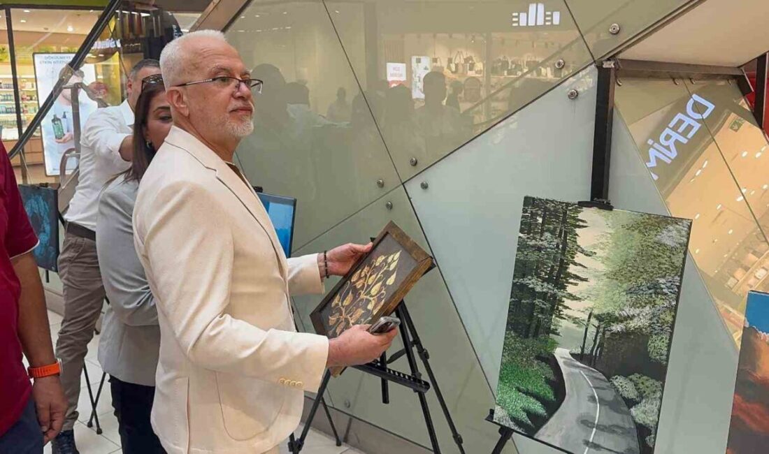 Eskişehir Toplum Ruh Sağlığı Merkezi danışanlarının el emeğiyle hazırladığı resim