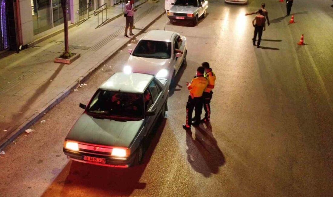 Çorum’un Alaca ilçesinde yapılan denetimde, kural ihlali yaptığı tespit edilen