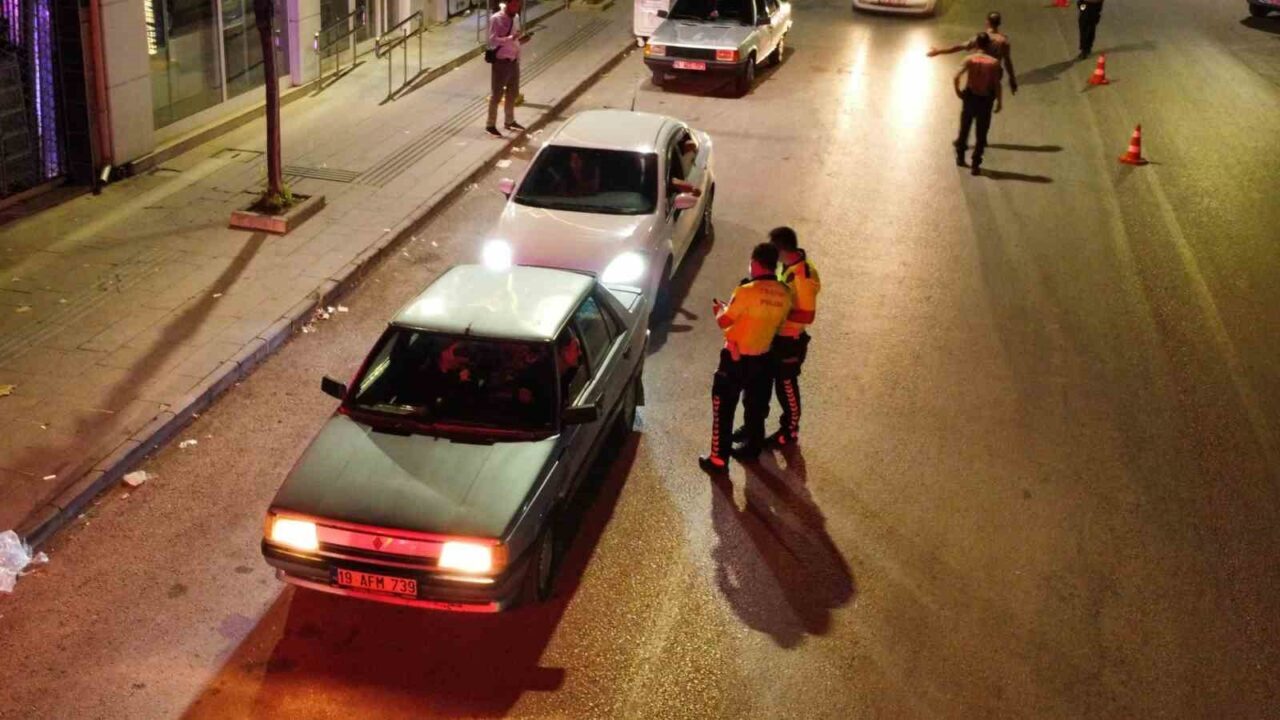 Çorum’un Alaca ilçesinde yapılan denetimde, kural ihlali yaptığı tespit edilen