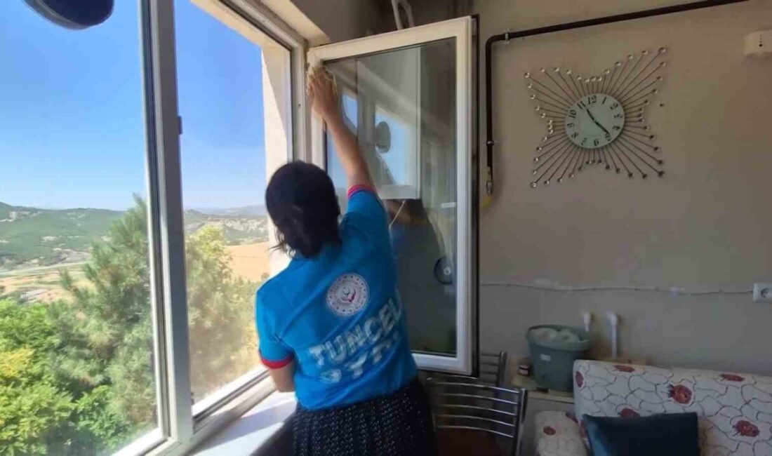 Tunceli’de Vefa Ekipleri 80 haneye ayda iki kez temizlik hizmeti
