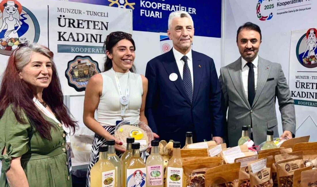 Munzur Üreten Kadınlar Kooperatifi, Türkiye Kooperatifler Fuarı’nda Tunceli’yi temsil ediyor.