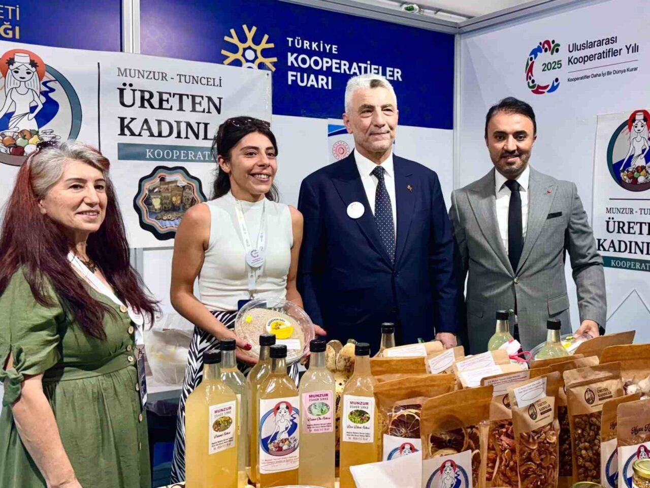 Munzur Üreten Kadınlar Kooperatifi, Türkiye Kooperatifler Fuarı’nda Tunceli’yi temsil ediyor.