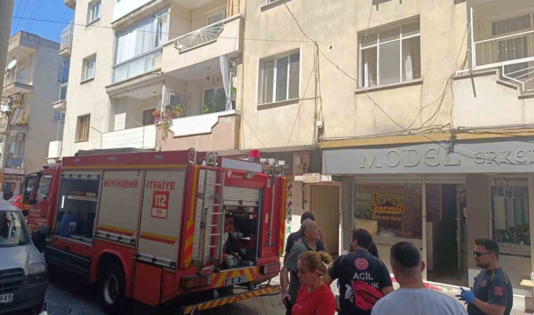 Manisa’nın Turgutlu ilçesinde bir evde çıkan yangın maddi hasara neden
