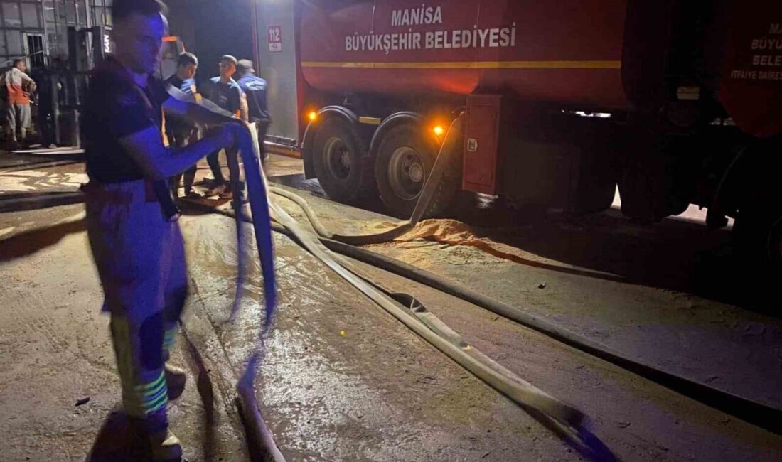 MANİSA (İHA) – Manisa’nın Turgutlu ilçesinde bir kereste işletmesinde çıkan