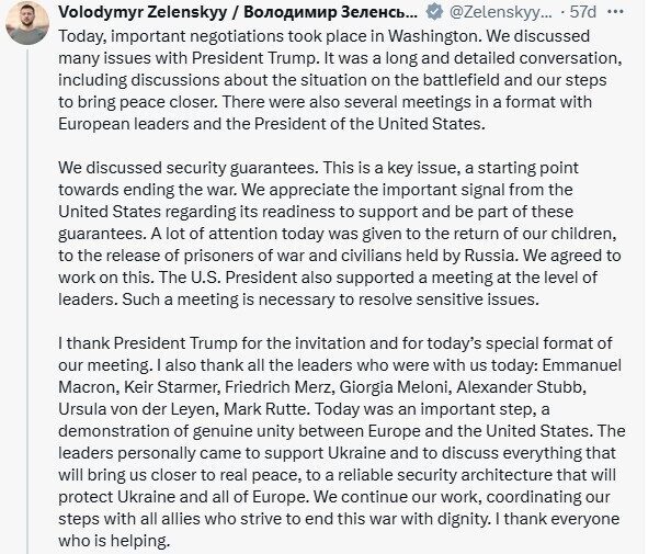 Ukrayna Devlet Başkanı Vladimir Zelenskiy, ABD’de gerçekleştirilen Rusya-Ukrayna savaşını bitirmeye