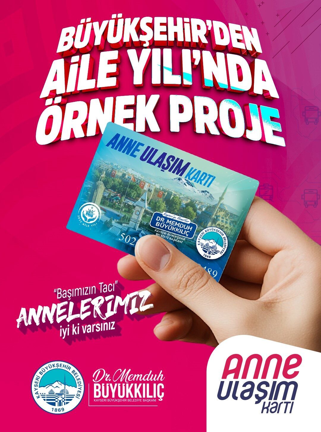 Kayseri Büyükşehir Belediye Başkanı Dr. Memduh Büyükkılıç; 2025 Aile Yılı