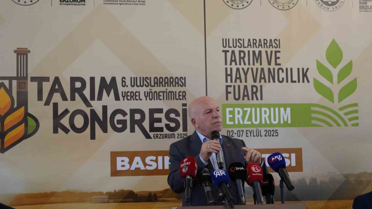 Uluslararası Tarım Fuarı ve Tarım Kongresi 2-7 Eylül tarihlerinde Erzurum’da