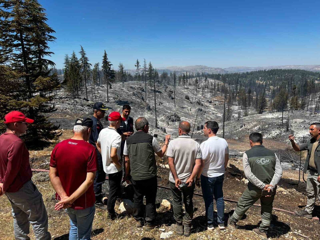Karaman Valisi Mehmet Fatih Çiçekli, dün öğle saatlerinde çıkan orman