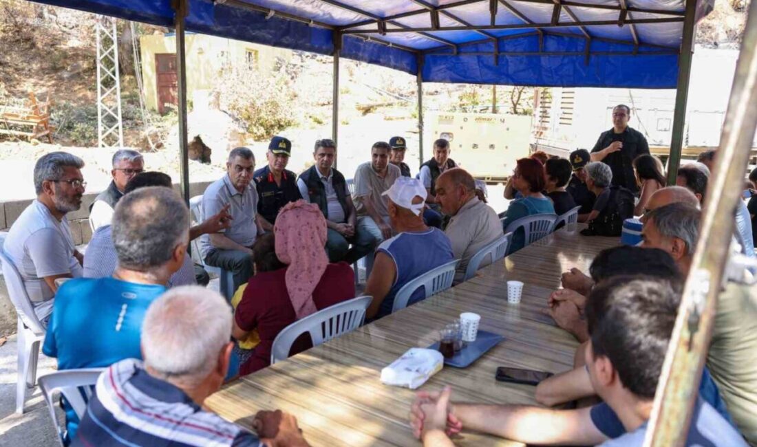 Mersin Valisi Atilla Toros, Silifke’deki orman yangınından etkilenen Balandız ve