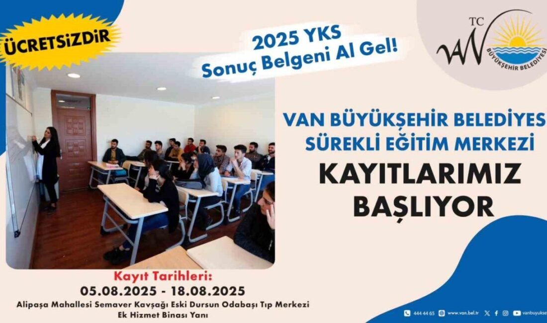 Van Büyükşehir Belediyesi Sürekli Eğitim Merkezi’nin yeni eğitim sezonu kayıtları