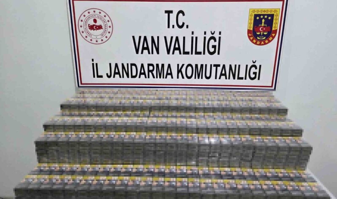 Van’da jandarma ekipleri tarafından yapılan çalışmalarda 6 bin 207 paket