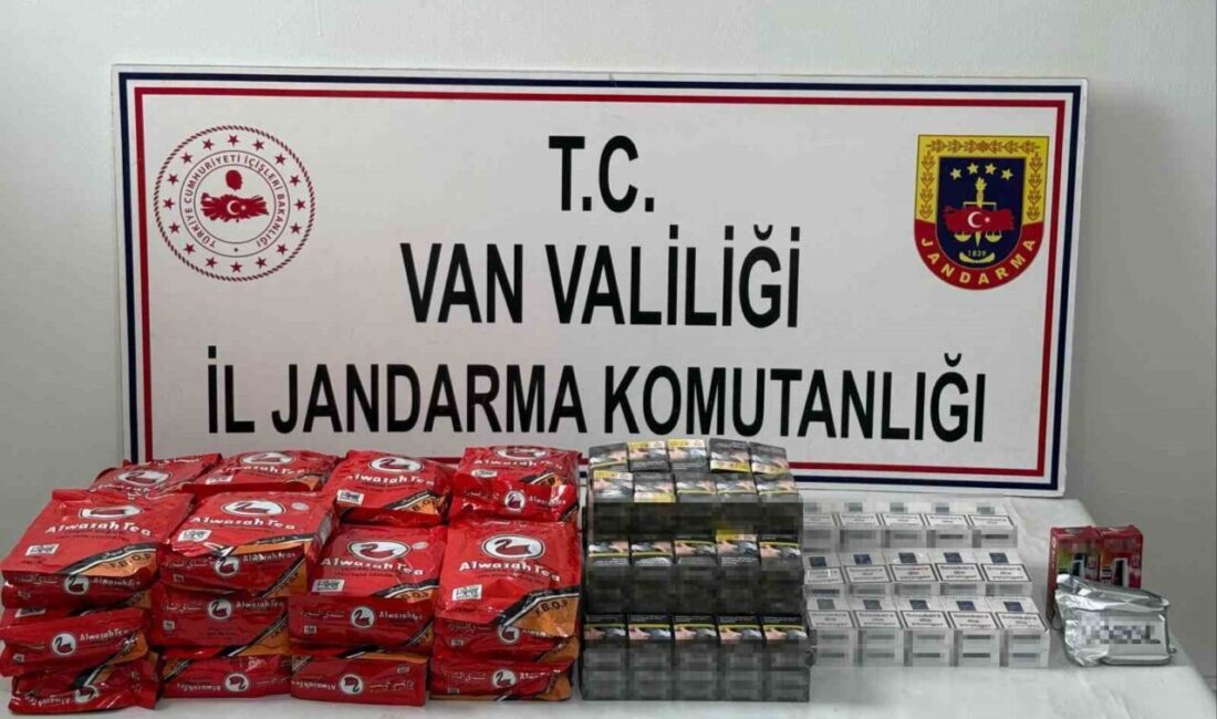Van’da jandarma ekiplerince yürütülen çalışmalar sonucunda gümrük kaçağı malzemeler ele