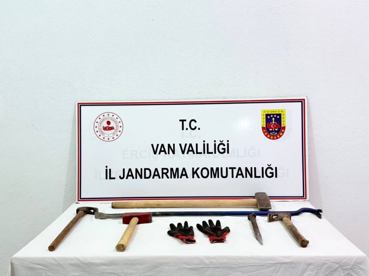Van’da jandarma ekipleri tarafından yapılan çalışmalarda kaçak kazı yaptığı tespit