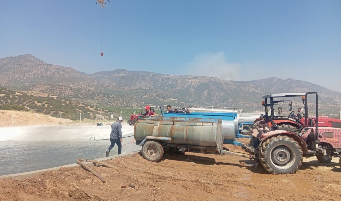 Denizli’nin Buldan ilçesinde başlayıp Aydın’ın Buharkent ilçesine yayılan orman yangınında