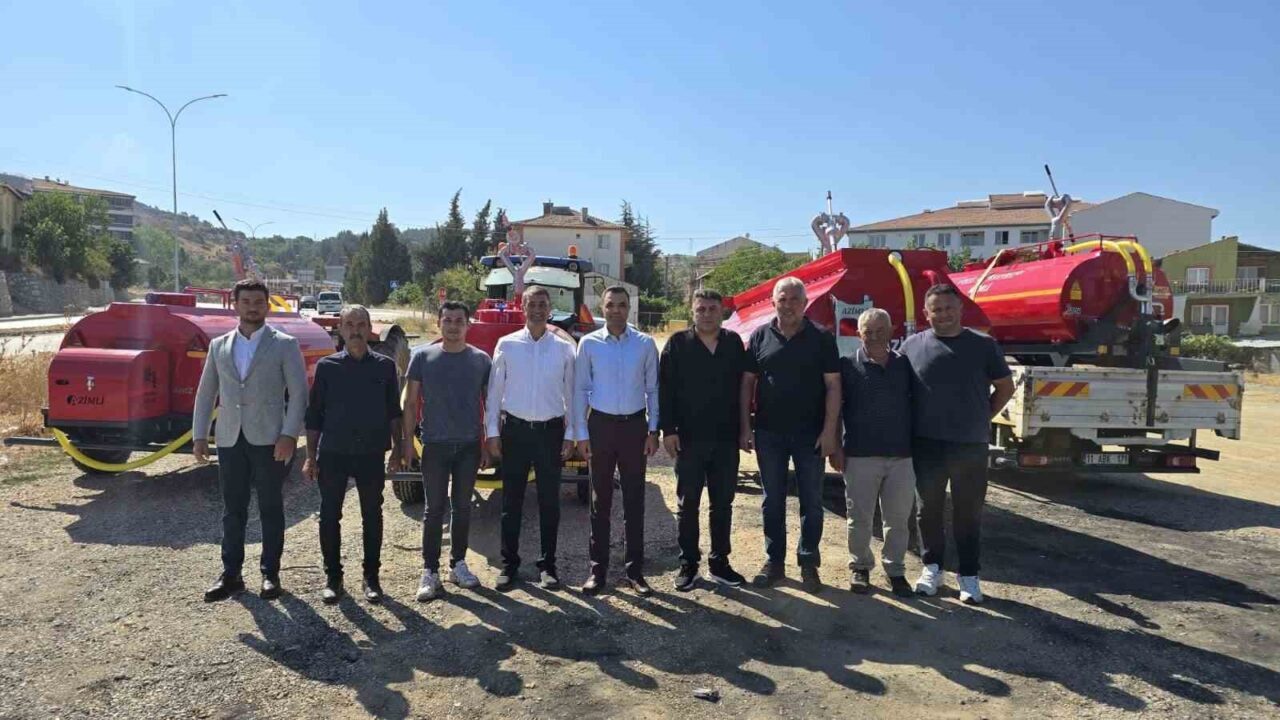 Bilecik’te orman yangınlara karşı temin edilen yangın söndürme tankerleri, köylere