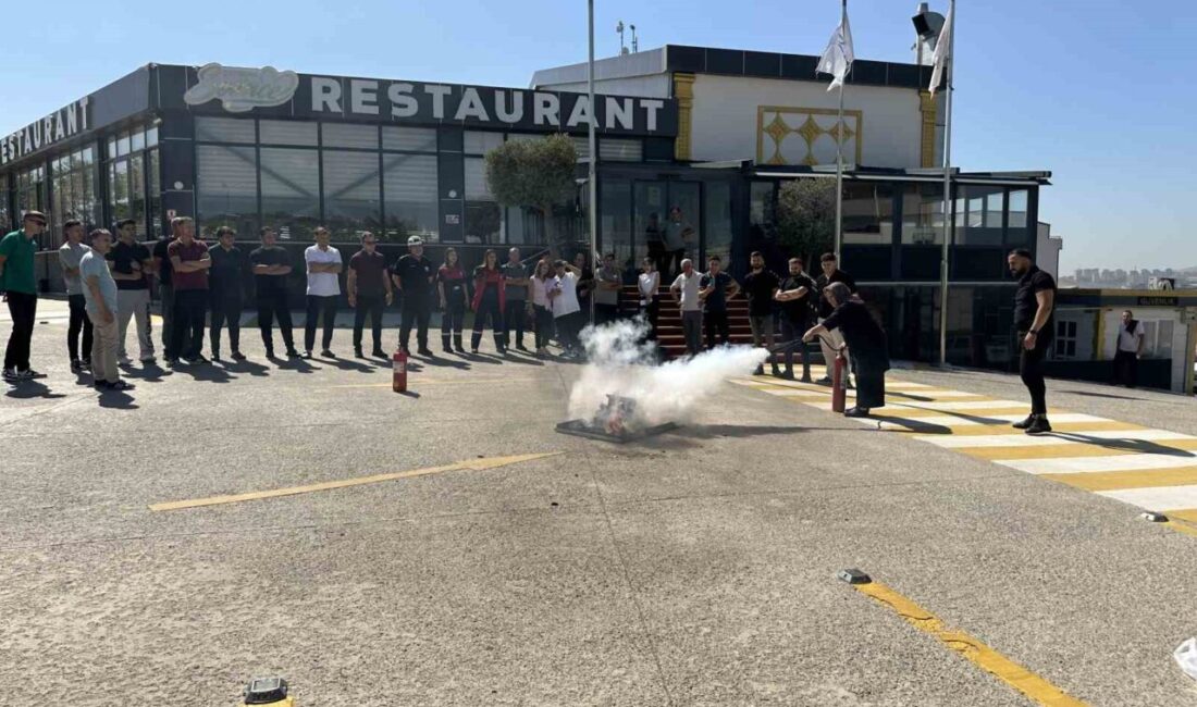 Çayırova Belediyesi iş güvenliği uzmanları ve ÇAK-TİM ekibi, sosyal tesiste
