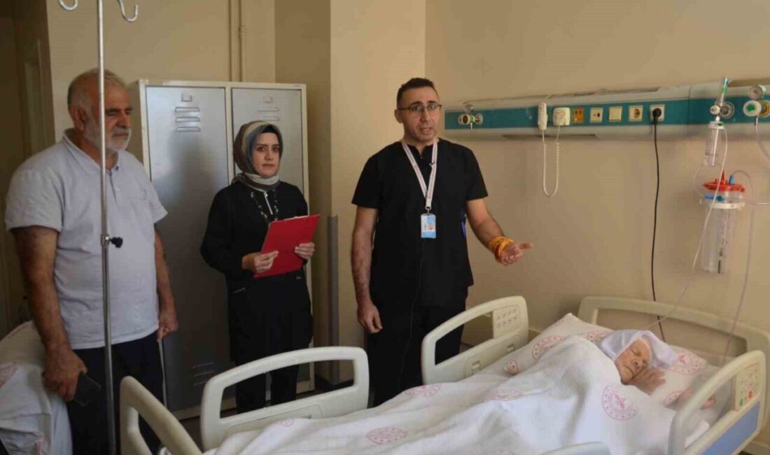 Şanlıurfa’da 94 yaşındaki hasta, 15 dakikalık başarılı operasyon sonucu sağlığına