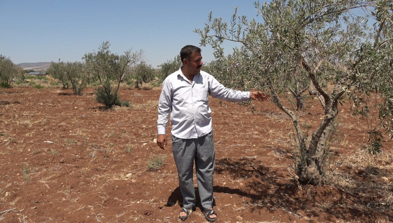 Kilis merkeze bağlı Yavuzlu Köyü Muhtarı Bekir Mülayim, sulama suyunun