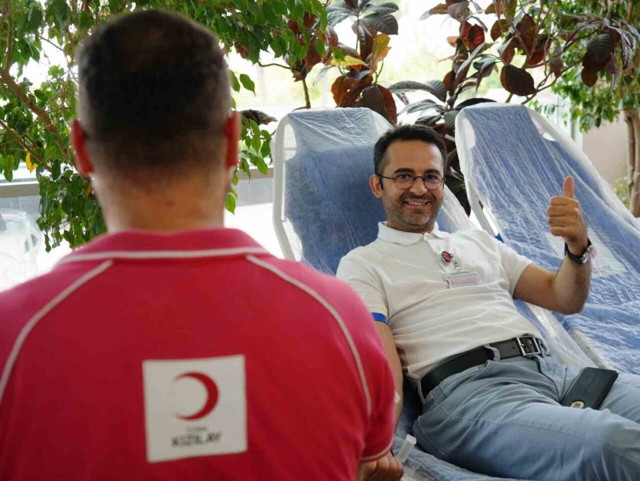 Samsun’da hastane çalışanları ve hasta yakınları, yaz aylarına düşen bağış