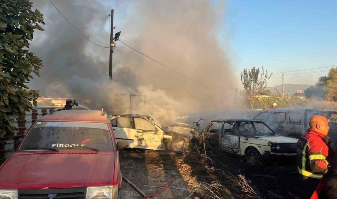 Aydın’ın Efeler ilçesinde bulunan Güzelhisar Yediemin otoparkında çıkan yangında kullanılmayan
