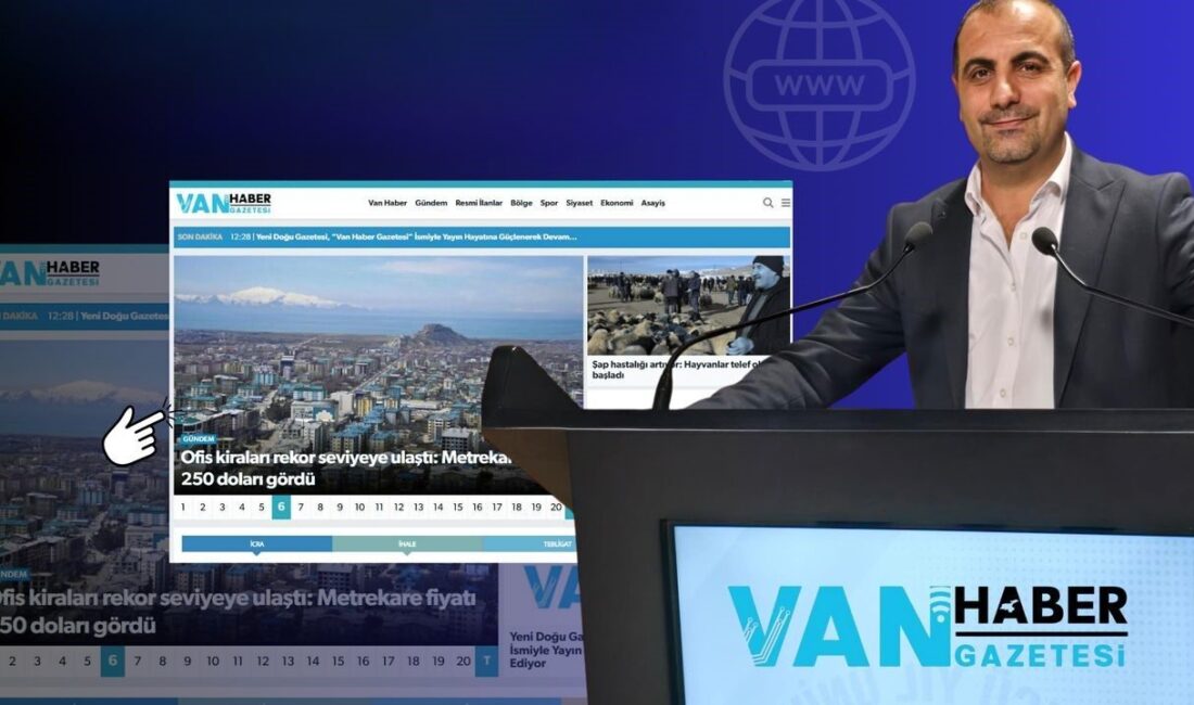 Van’da 8 yıldır yayın yapan Yeni Doğu Gazetesi, web sitesinde