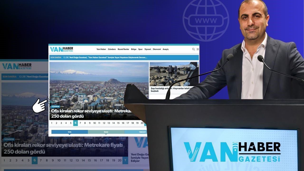 Van’da 8 yıldır yayın yapan Yeni Doğu Gazetesi, web sitesinde