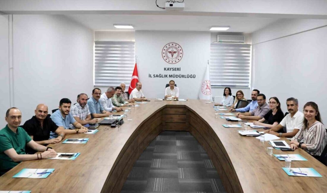İl Sağlık Müdürü Dr. Mehmet Erşan başkanlığında gerçekleştirilen değerlendirme toplantısı;
