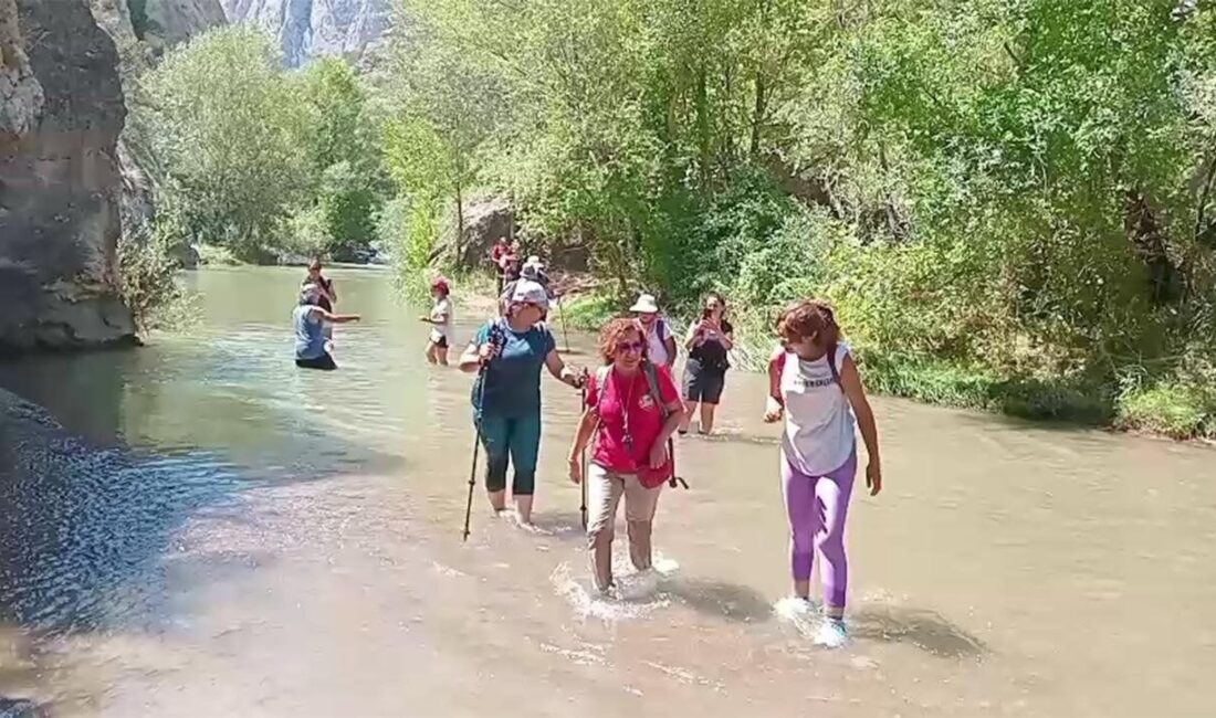Yozgat’taki Kazankaya Kanyonu ziyaretçi akınına uğruyor. Aydıncık ilçesine bağlı Kazankaya
