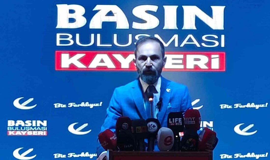 Yeniden Refah Partisi (YRP) Kayseri İl Başkanı Ali Özcan; düzenlediği