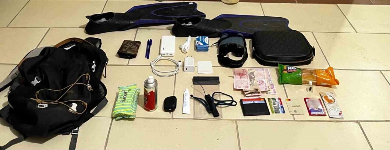 Aydın’ın Kuşadası ilçesinde bulunan Milli Park’tan yüzerek Yunanistan’ın Sisam Adası’na