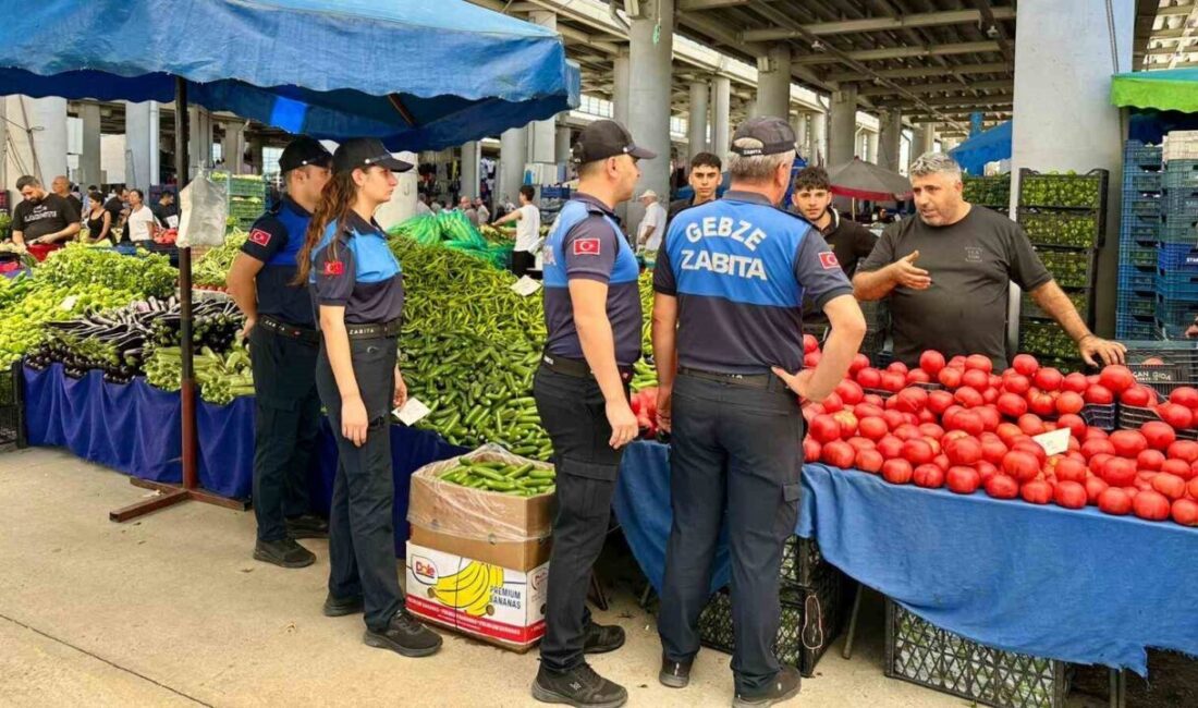 Gebze’de zabıta ekipleri, vatandaşların sağlıklı ve güvenli alışveriş yapabilmeleri için