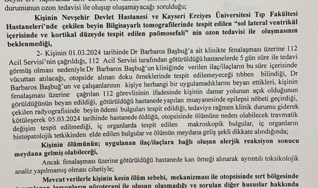 Nevşehir’de yaklaşık 18 ay önce ruhsatsız işletildiği öne sürülen bir
