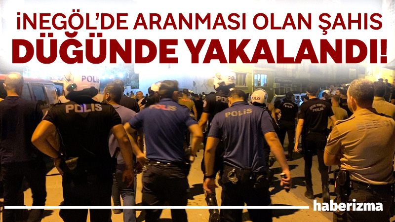 Bursa’nın İnegöl ilçesinde aranan şahsı yakalayan polis ekiplerine saldıran kalabalık