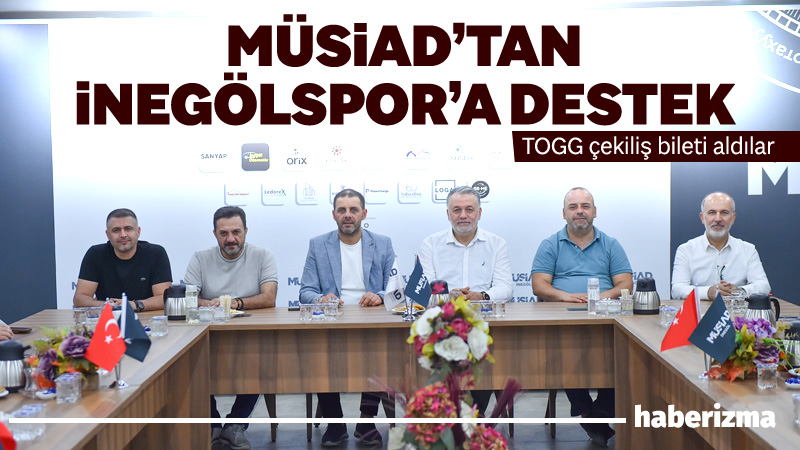 Sultan Su İnegölspor Kulüp Başkanı Kani Ademoğlu ile yönetim kurulu