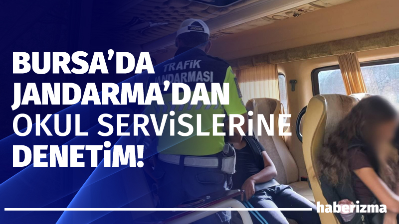 Bursa İl Jandarma Komutanlığı trafik ekipleri, öğrencilerin okula gidiş ve