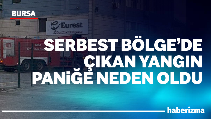 Gemlik Serbest Bölge’de faaliyet gösteren bir işletmenin yemekhanesinde yangın çıktı.