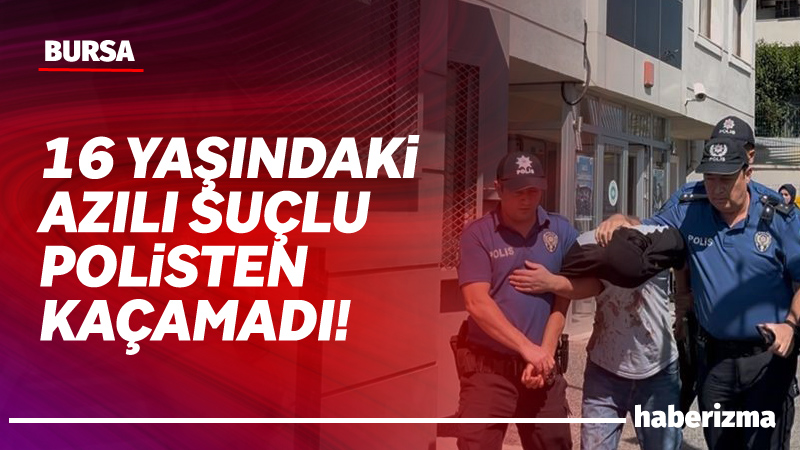 Bursa’da otodan hırsızlık ihbarı üzerine harekete geçen polis ekipleri, kovalamaca
