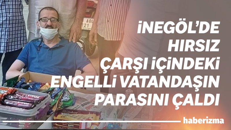 Bursa’da kuyumcular çarşısında seyyar satıcılık yaparak geçimini sağlayan engelli vatandaşın,