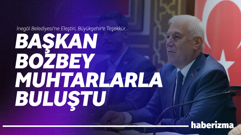 Bursa Büyükşehir Belediye Başkanı Mustafa Bozbey, “Başkan Bozbey Burada” programı
