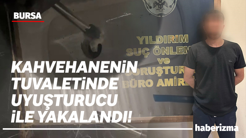 Bursa’da polis ekipleri ile şüpheli şahıs arasında yaşanan kovalamaca kahvehanede