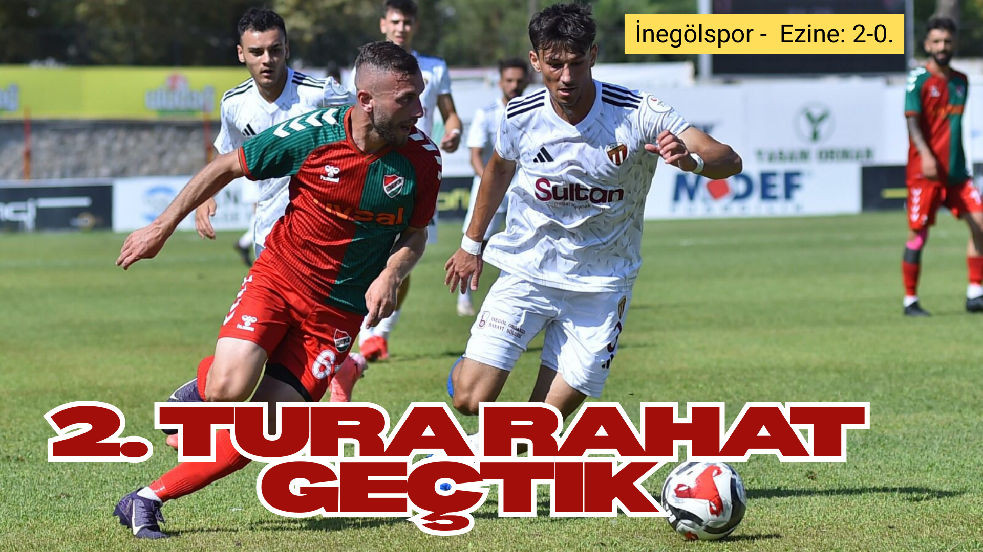 Çanakkale’nin Bal ligindeki temsicisi Ezine’yi Sultansu İnegölspor farklı bir kadro