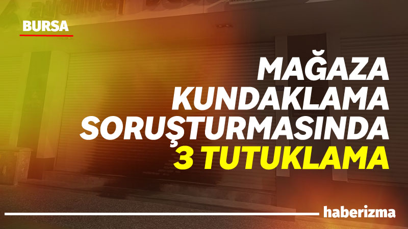 Mağazayı kundaklayıp görüntüleyen şüphelilerle ilgili yürütülen soruşturmada gözaltına alınan 5