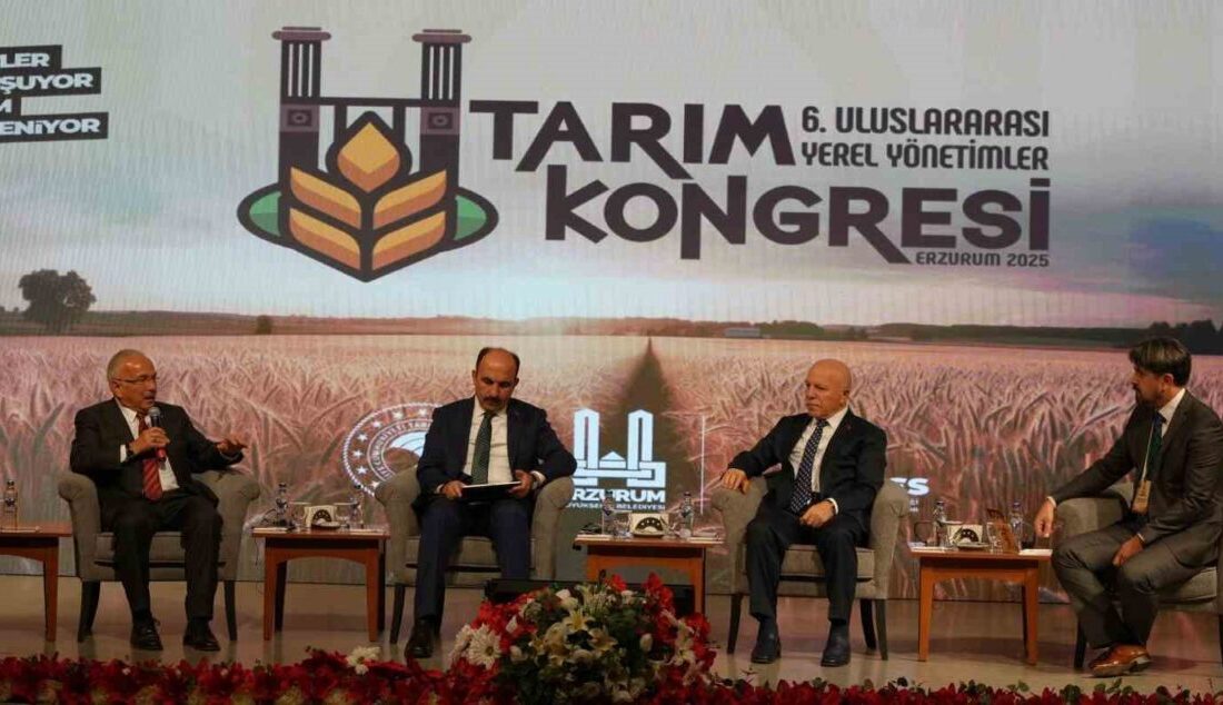 6. Uluslararası Yerel Yönetimler Tarım Kongresi, Erzurum’da başladı. Kongrede, helal