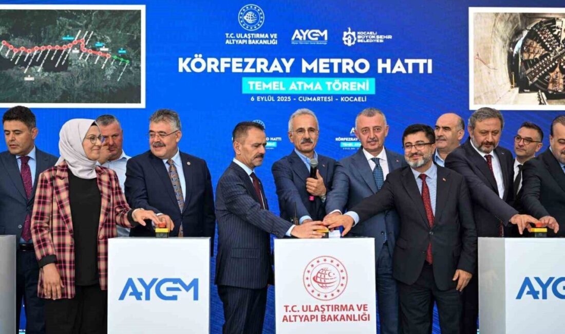 Kocaeli’de 77 milyar TL yatırım bedeliyle hayata geçirilen Körfezray Metro