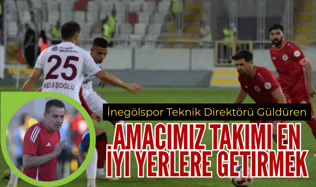 Sultan Su İnegölspor Teknik Direktörü İsmail Güldüren, deplasmanda 2-0 mağlup