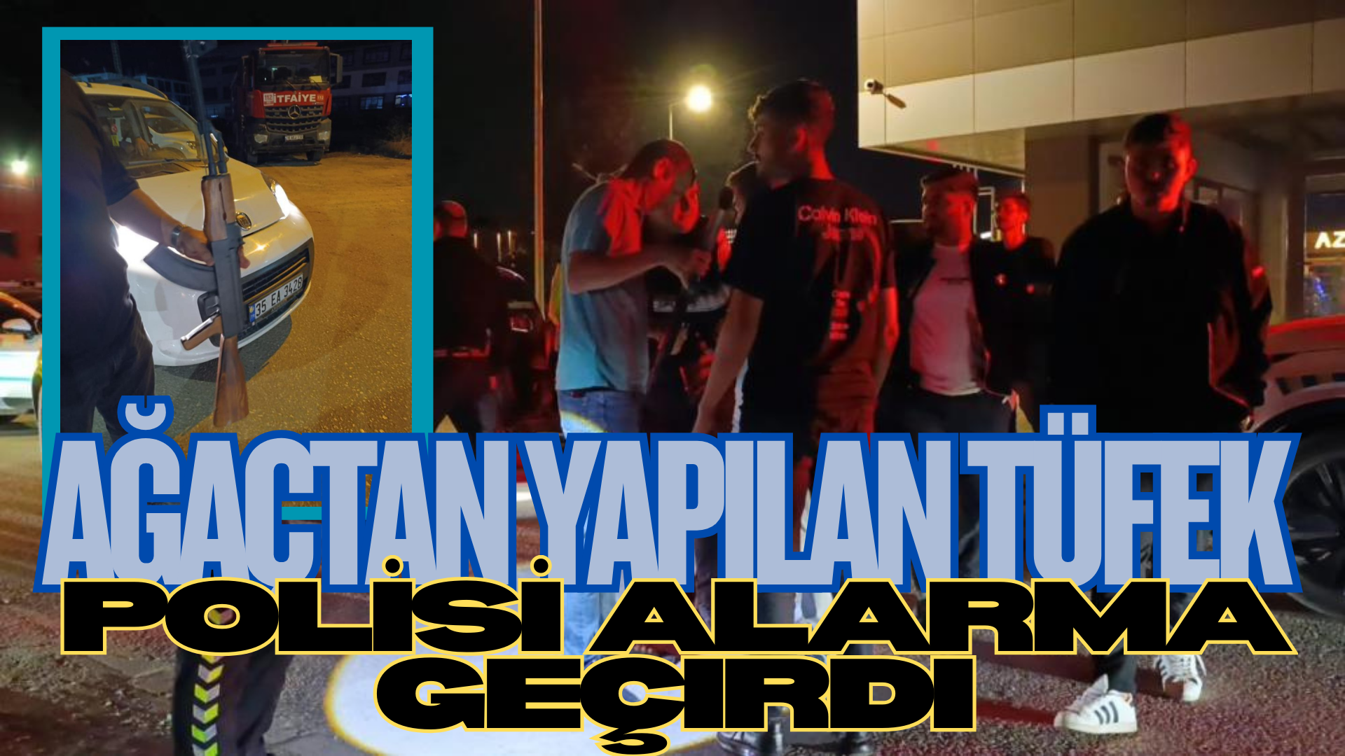 Bursa’nın İnegöl ilçesinde araçtan çıkan ahşaptan yapılmış keleş diye tabir